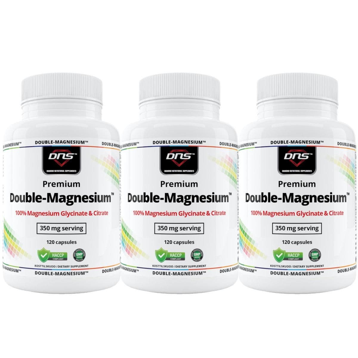 3-pack Double Magnesium - Glycinate + Citrate - 3 x 120 kapsler