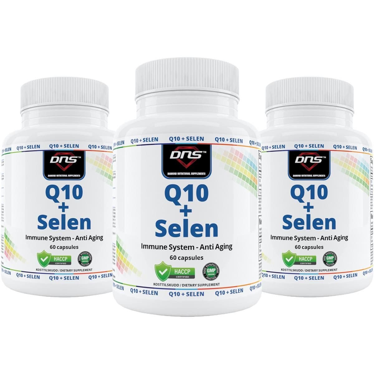 3-pack Q10 + Selen - 3 x 60 kapsler