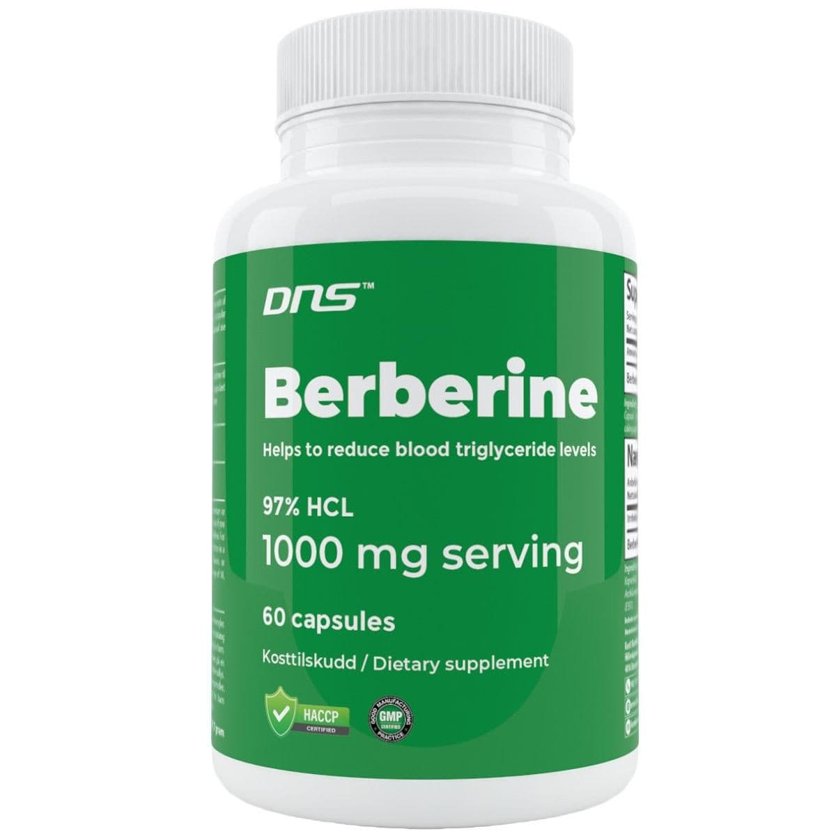 Berberine 500 mg - 60 kapsler