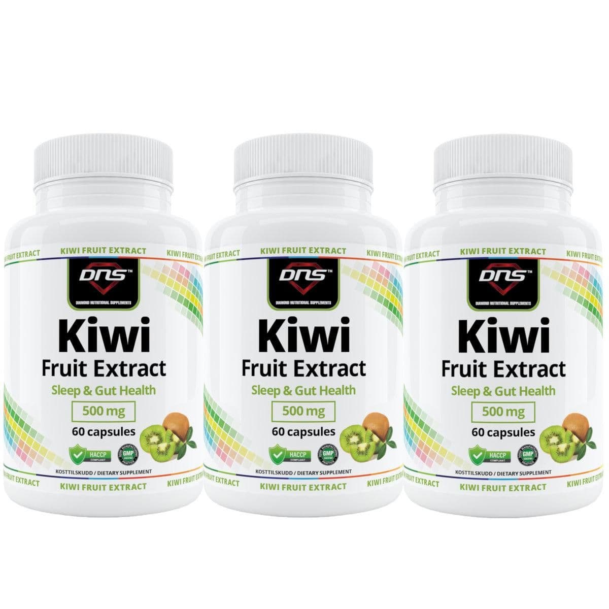 3-pack Kiwi Fruit Extract - 3 x 60 kapsler