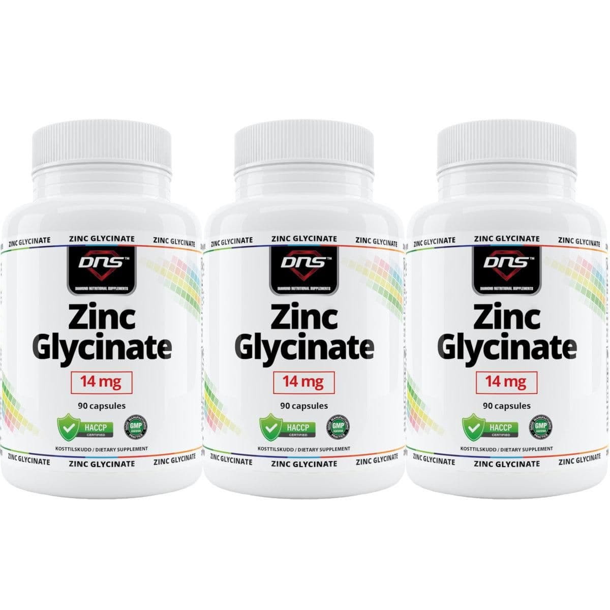 3-pack Zinc Glycinate - 3 x 90 kapsler