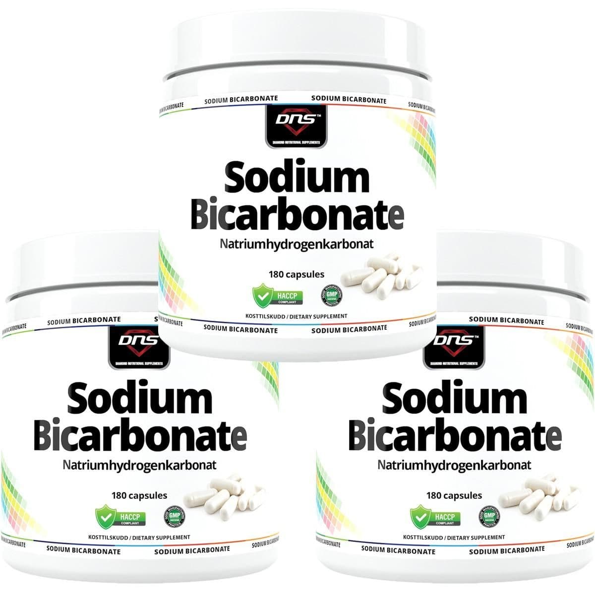 3-pack Sodium Bicarbonate - 3 x 180 kapsler