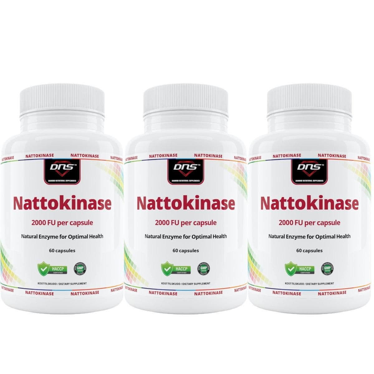 3-pack Nattokinase 2000 FU - 3 x 60 kapsler