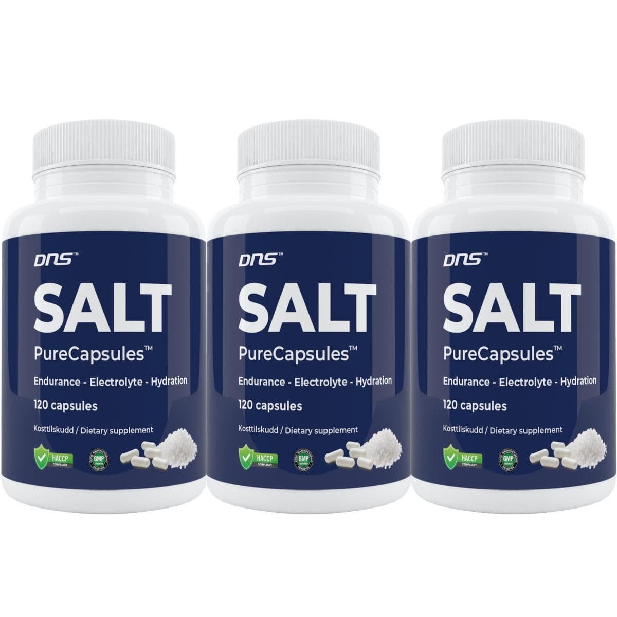 3-pack Salt Capsules - 3 x 120 kapsler