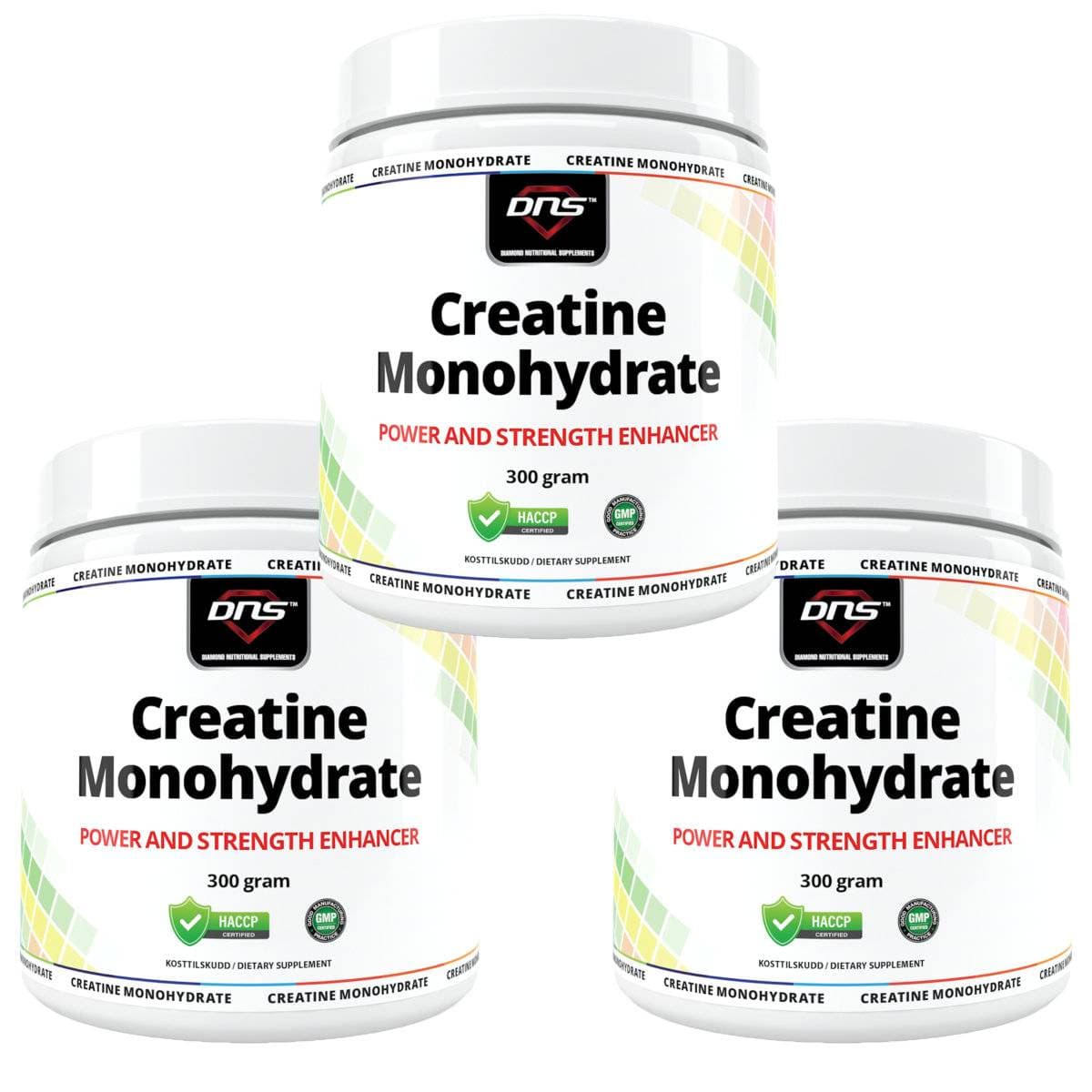 3-Pack Creatine Monohydrate - 3 x 300 gram