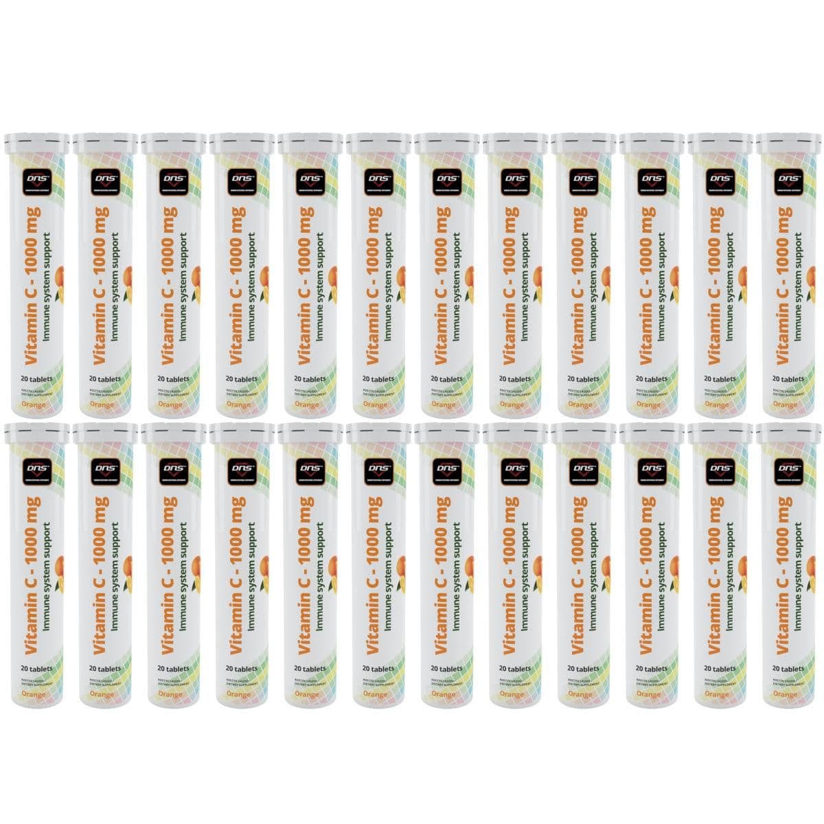 24-pack Vitamin-C 1000 mg - Orange - 24 x 20 Brusetabletter