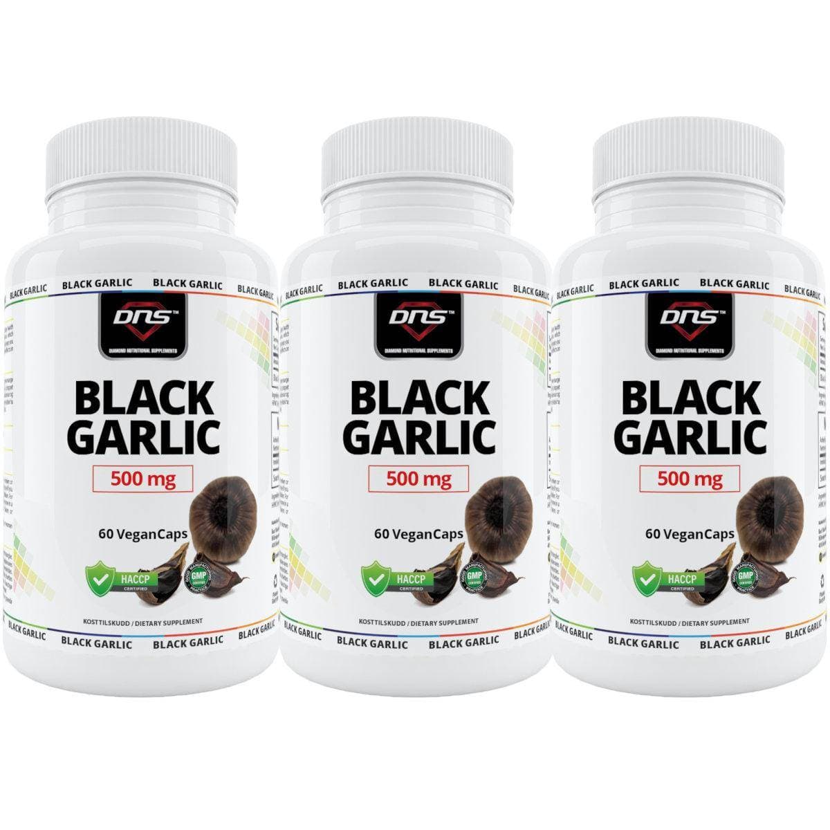 3-Pack Black Garlic - 500 mg - 3 x 60 kapsler