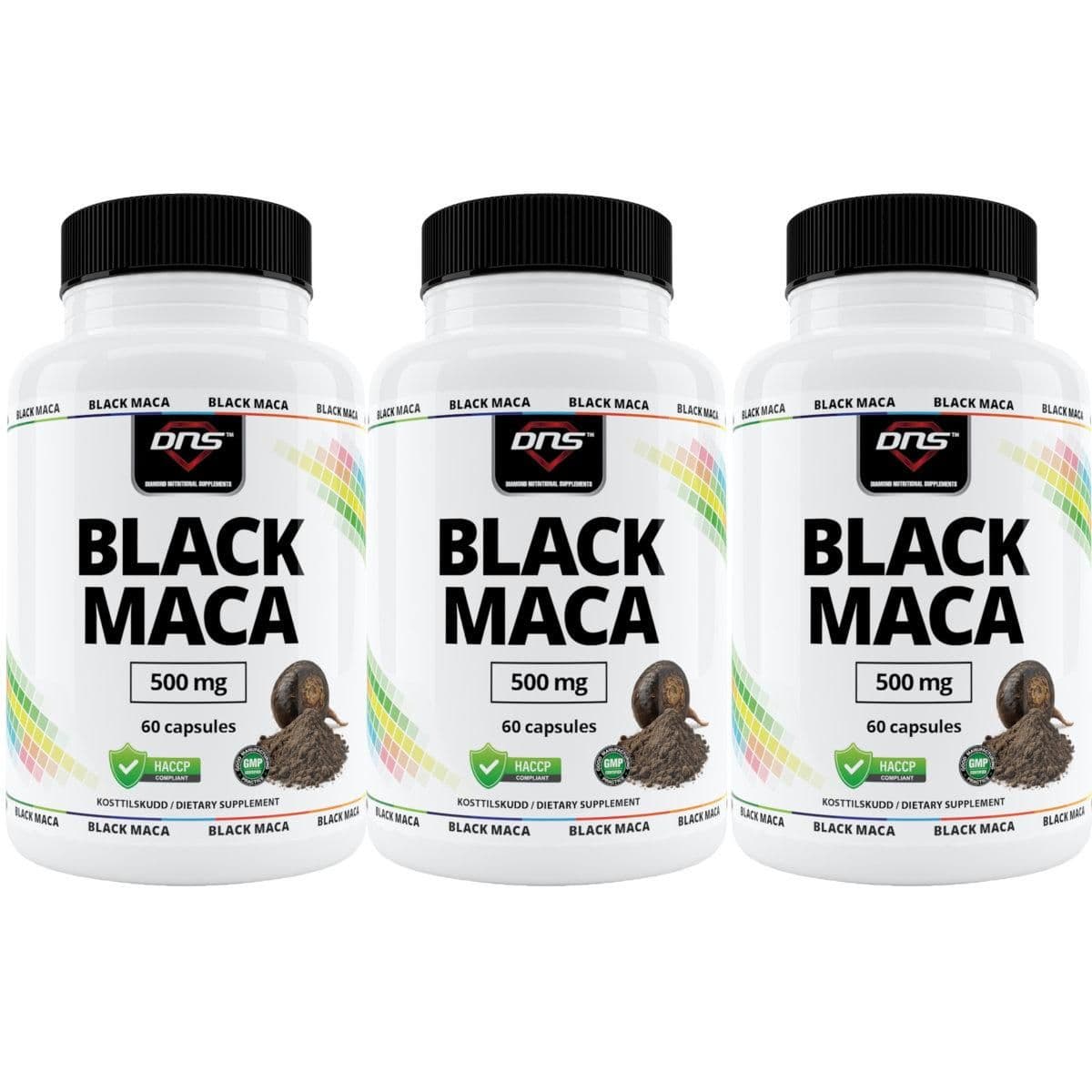 3-pack Black Maca - 3 x 60 kapsler