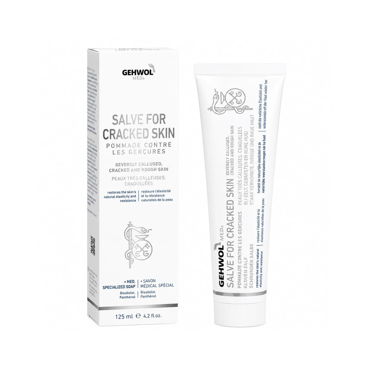 Gehwol-salve - 125 ml - For sprukne hæler og tørr hud