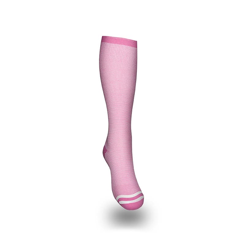 Medisox Trend Jeans - 42/43, Rosa/Hvit - Kompresjonsklasse 1