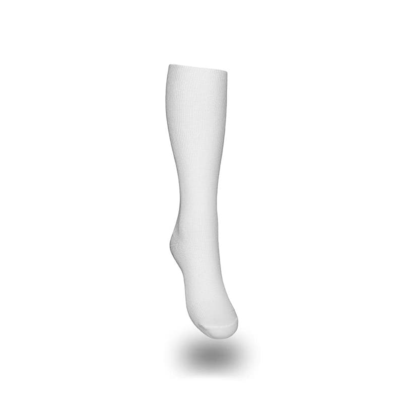 Medisox Comfort - Hvit, 46/47, Extra bred - Kompresjonsklasse 1 støttestrømpe