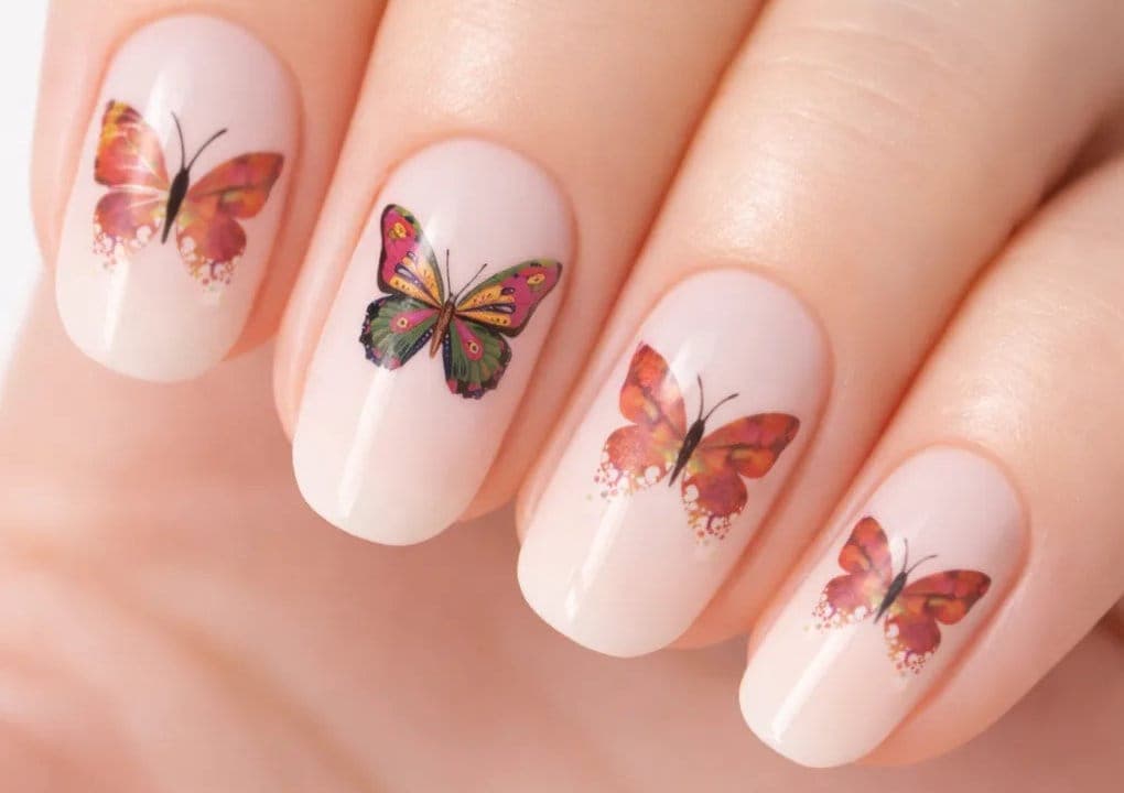 Autumn Butterfly Nail Stickers