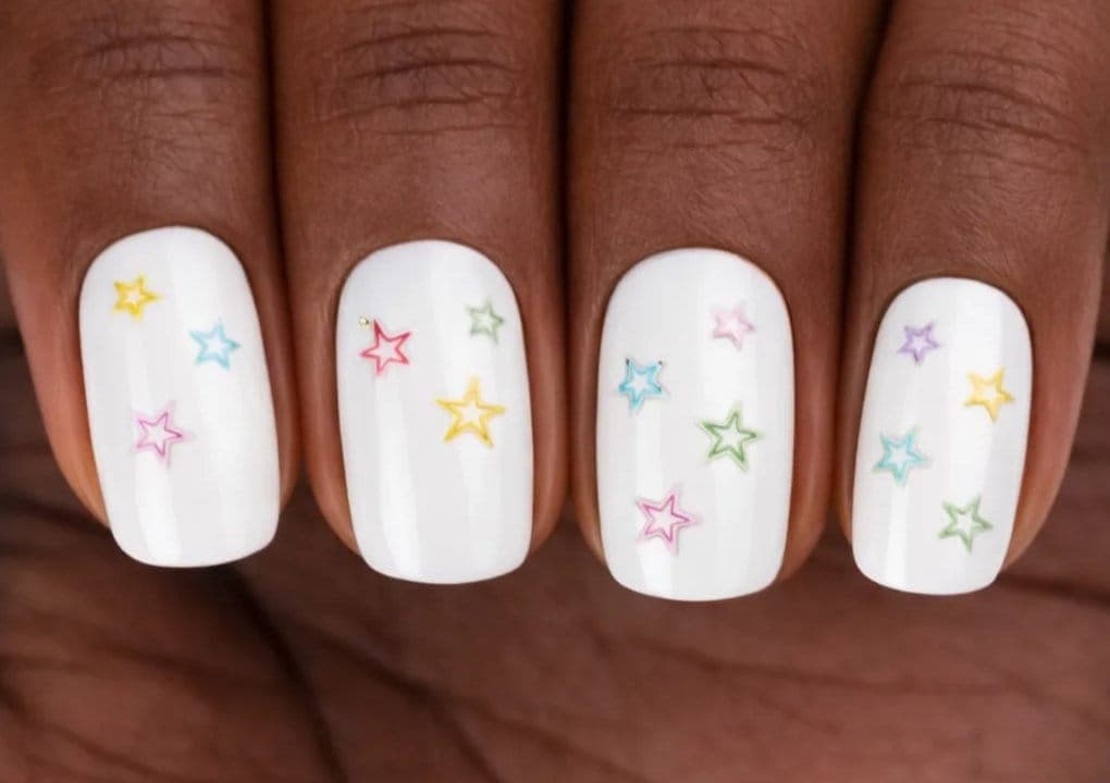 Nail Stickers Pastel Stars