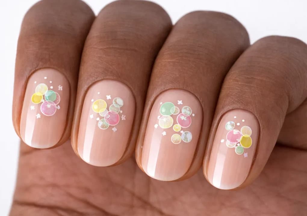Pastel Bubble Nail Stickers