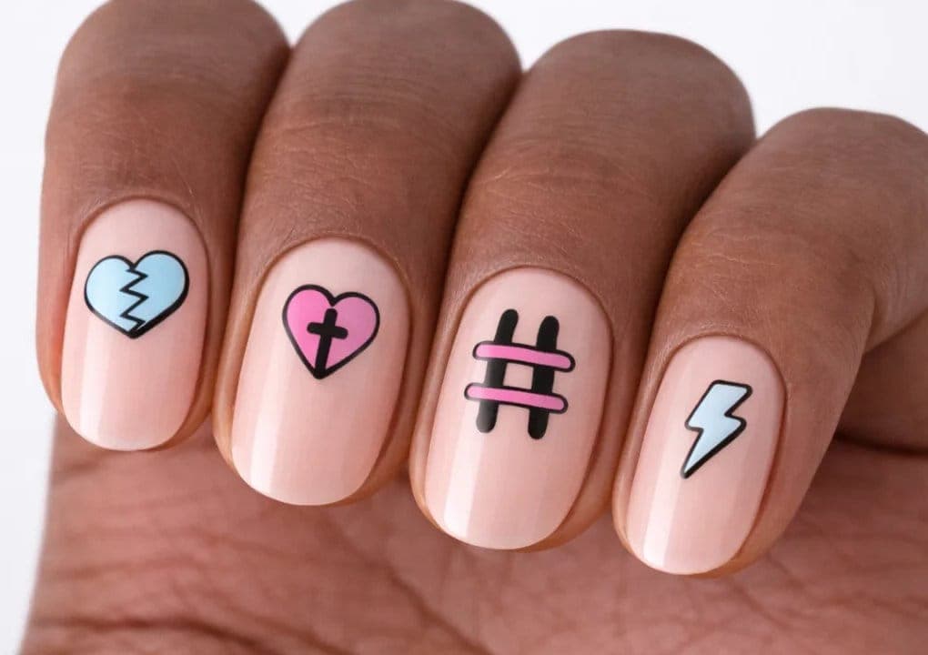 Playful Symbol Nail Stickers