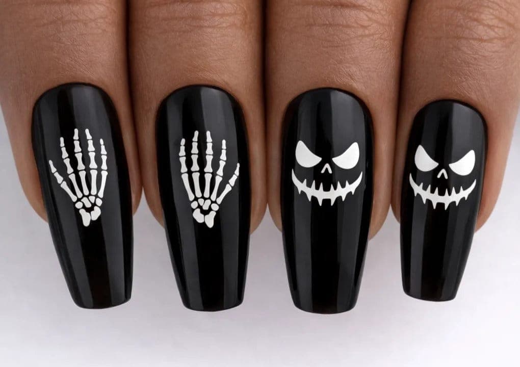 White Halloween Nail Stickers