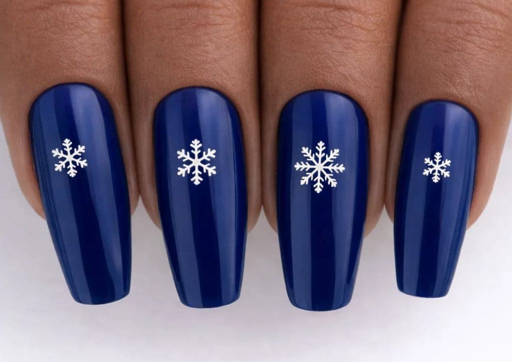 White Snowflake Nail Stickers