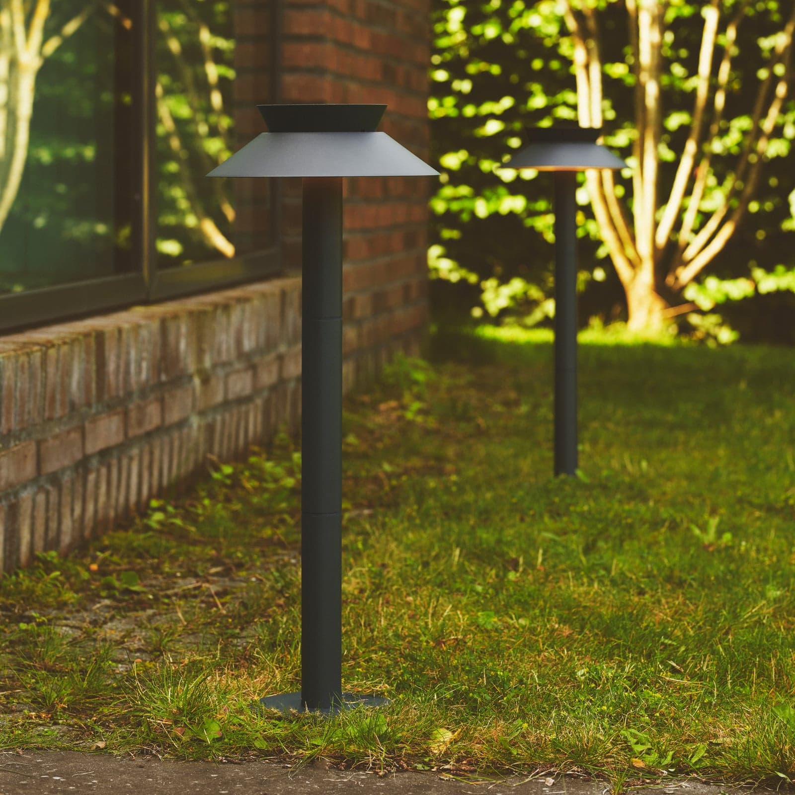 Justina Solar Hage Lampe Anthracite - Nordlux - Metall - Med en lyskilde