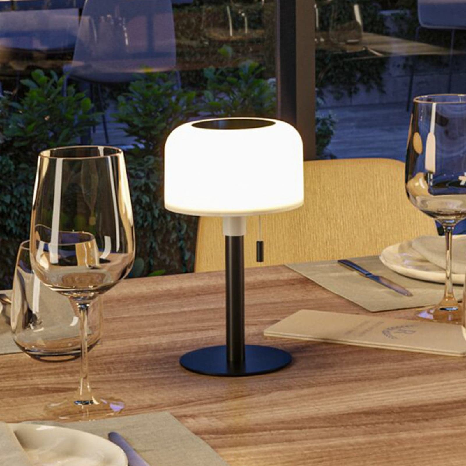 Bartja Solar LED-batteridrevet LED-bordlampe, IP44, svart – Paulmann - Stue - Moderne - Plast - Med en lyskilde