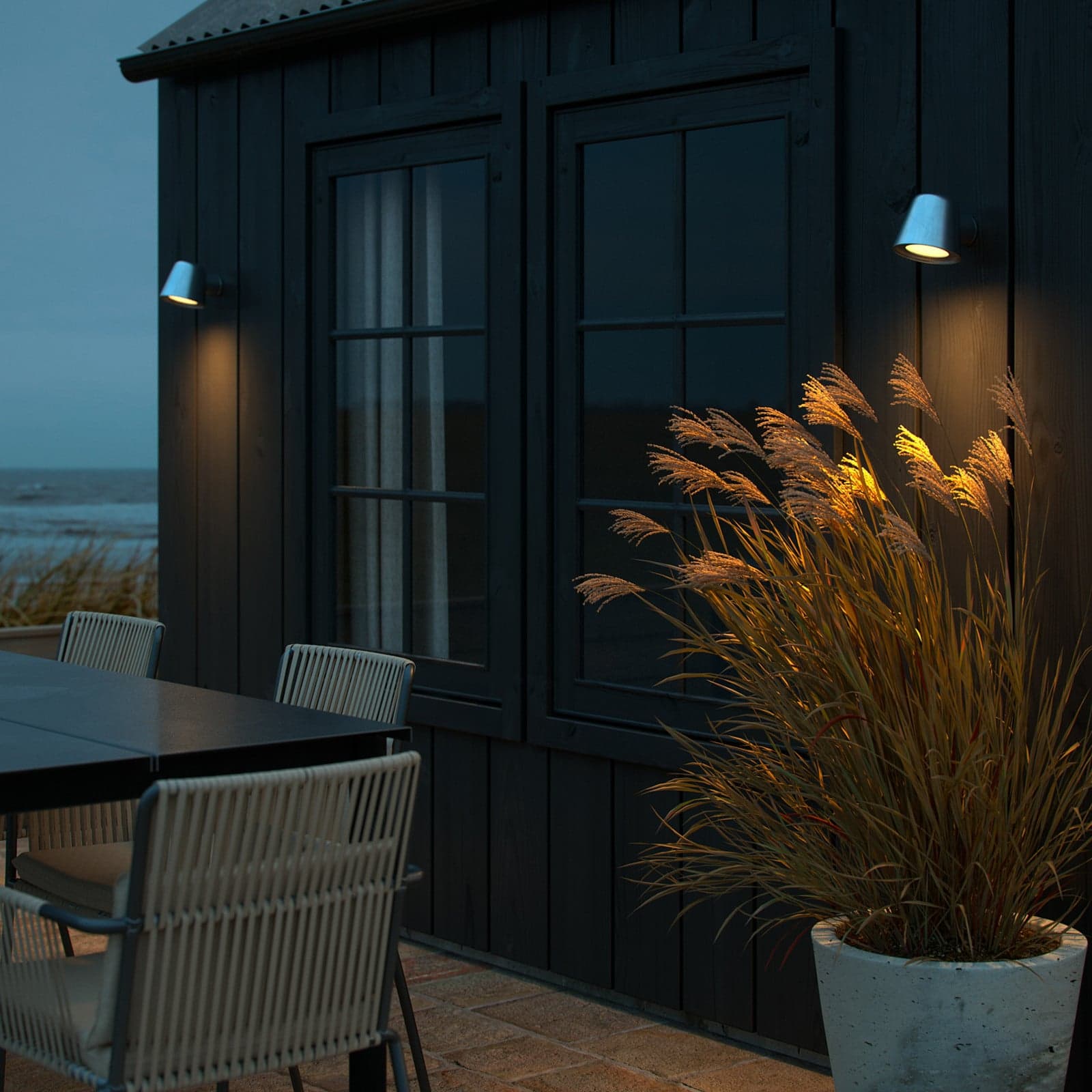 Aleria Utendørs Vegglampe Galvanized - Nordlux - Moderne - Metall - Med en lyskilde