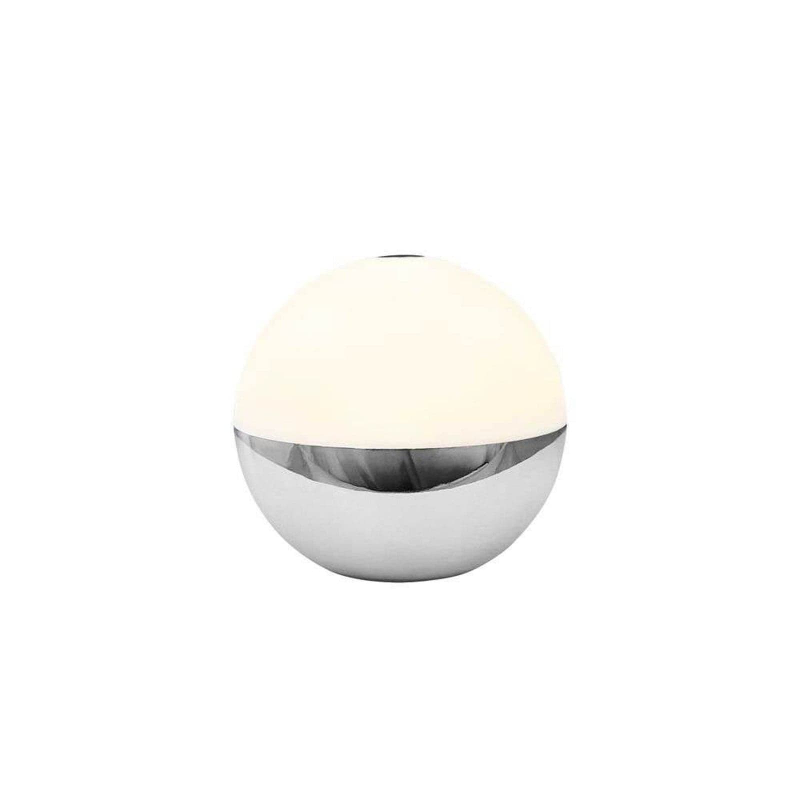 Alba LED-bordlampe med batteri, krom, dimbar IP44 - Dyberg Larsen - Stue - Skandinavisk - Plast - Med en lyskilde