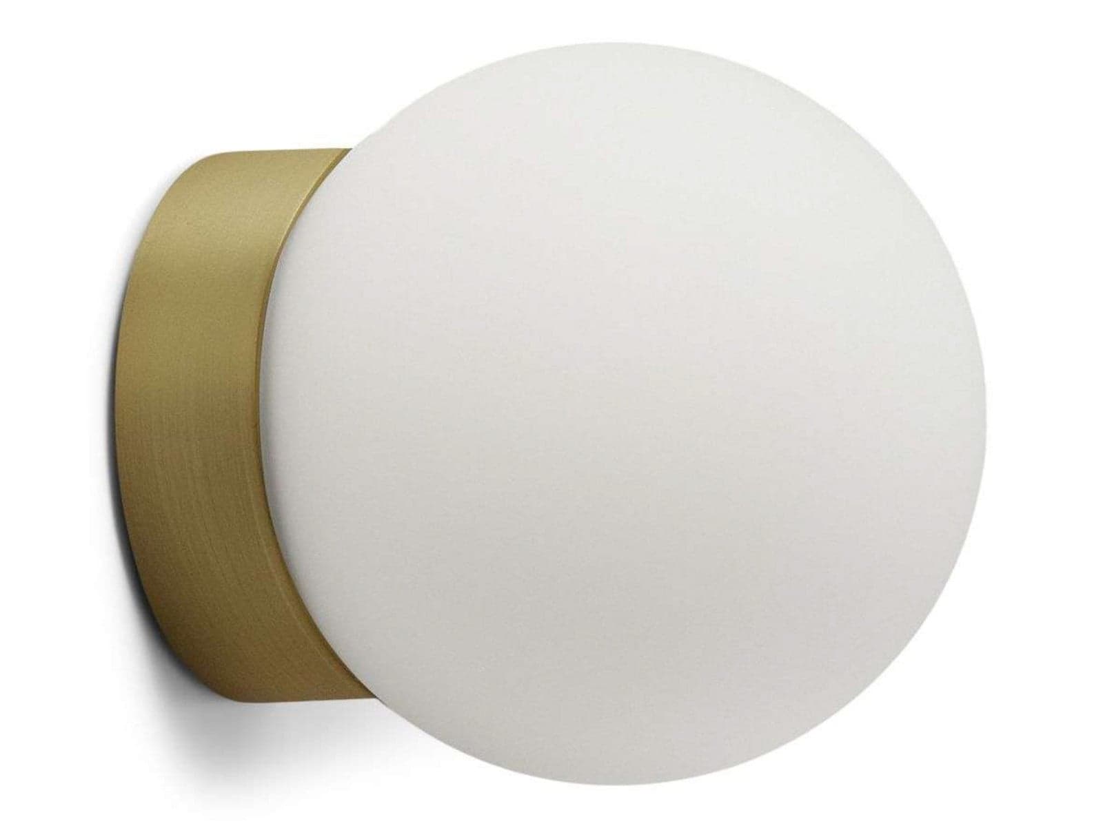 Palla Mini C90 LED-taklampe IP44, messing/opal - Antidark - Bad - Glass