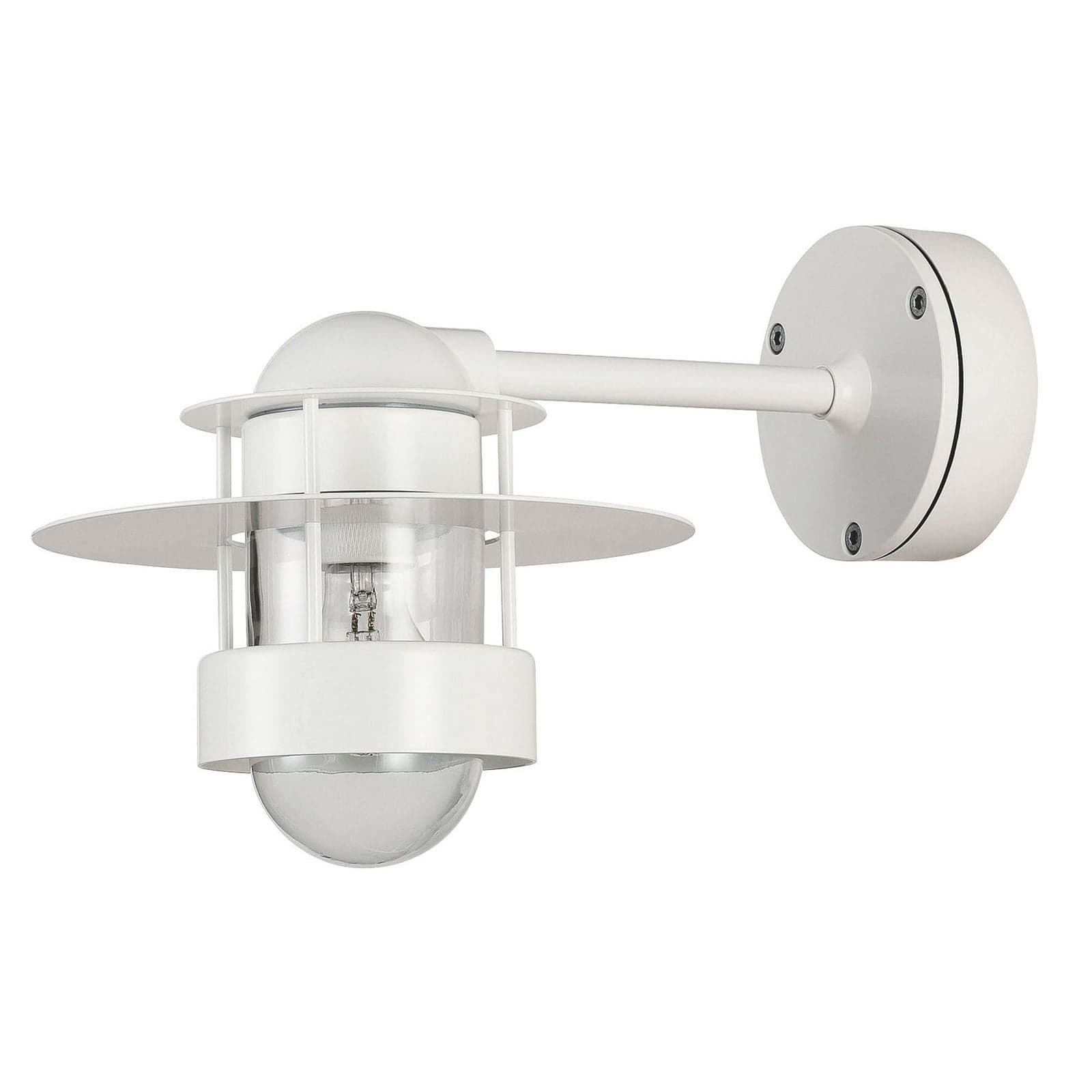 Albertslund vegglampe hvit Kort E27 - Louis Poulsen - Design - Metall - Med en lyskilde