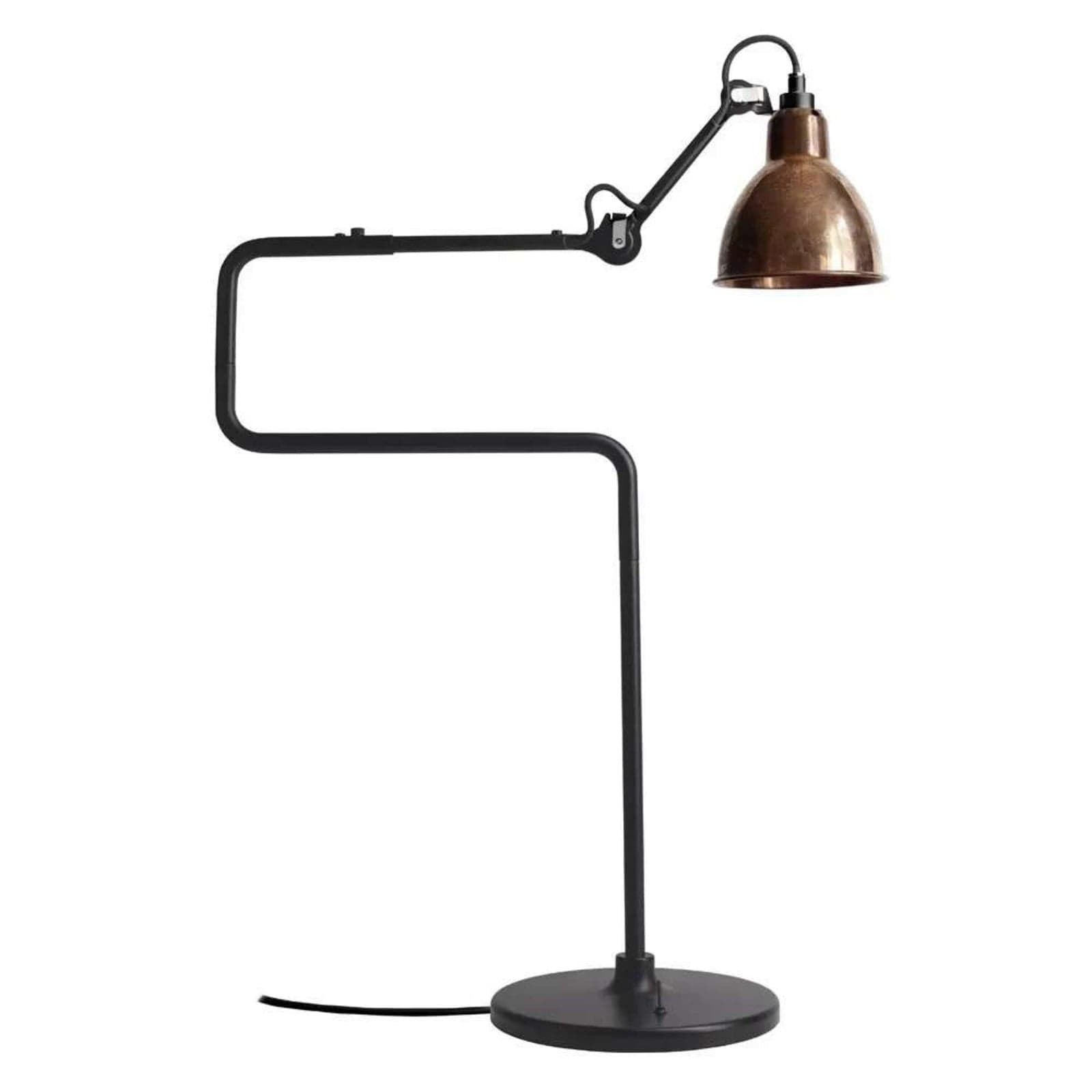 317 Bordlampe Svart/Raw Kobber/Hvit - Lampe Gras - Stue - Metall