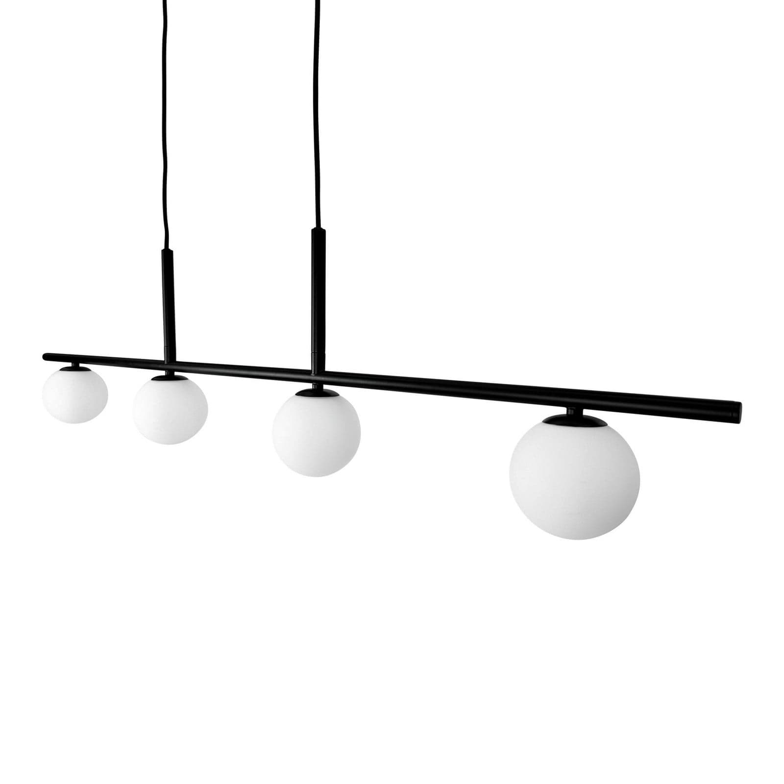 Alice 4 Pendel Black/White - Dyberg Larsen - Stue - Design - Metall - Med flere lyskilder