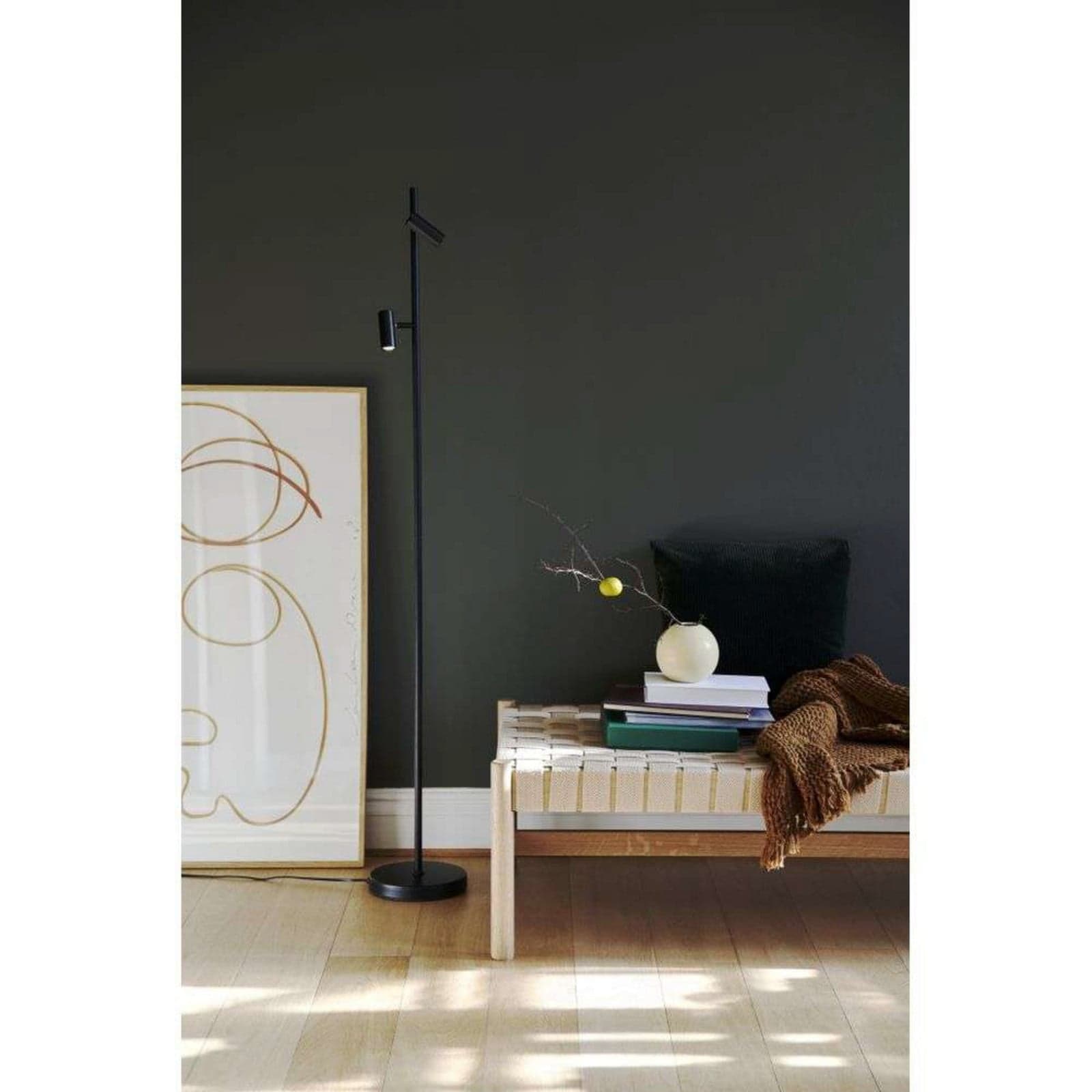 Omari LED Gulvlampe Black - Nordlux - Stue - Metall