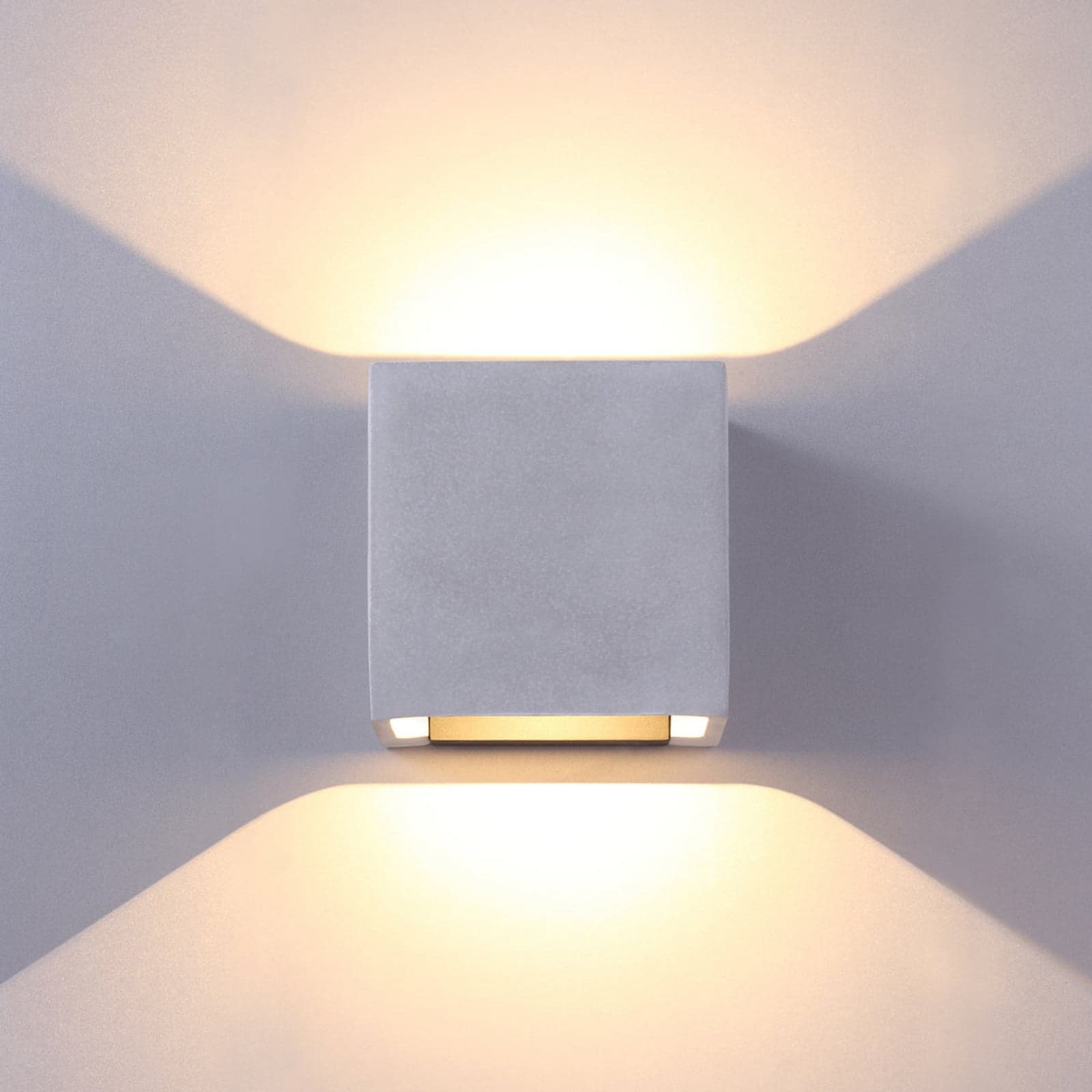 Riak Utendørs Vegglampe Concrete - Lucande - Bad - Moderne - Betong - Kantet