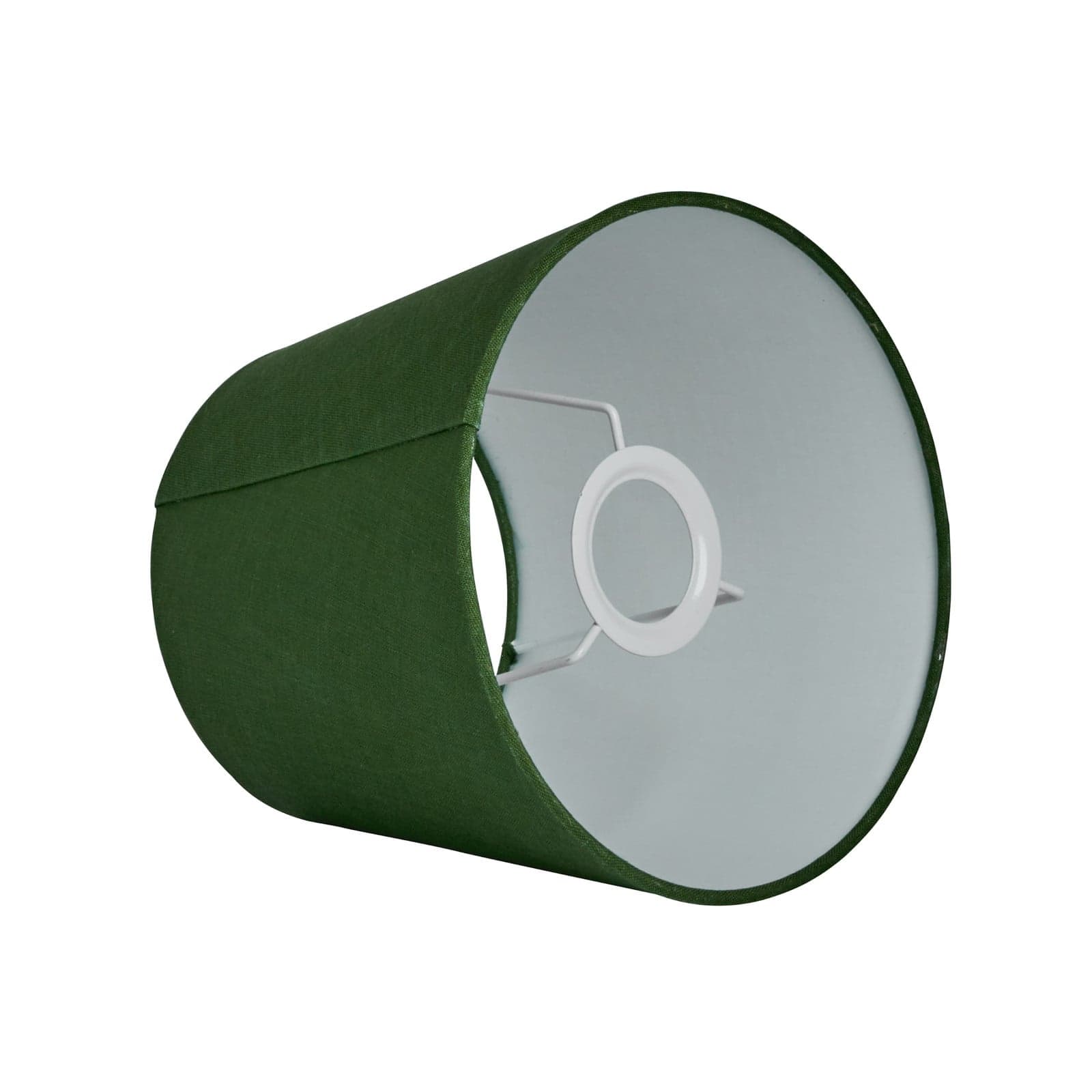 Enkel, rett lampeskjerm, mosegrønn, Ø 20 cm – Watt & Veke Basic straight - Design - Stoff / Tekstil