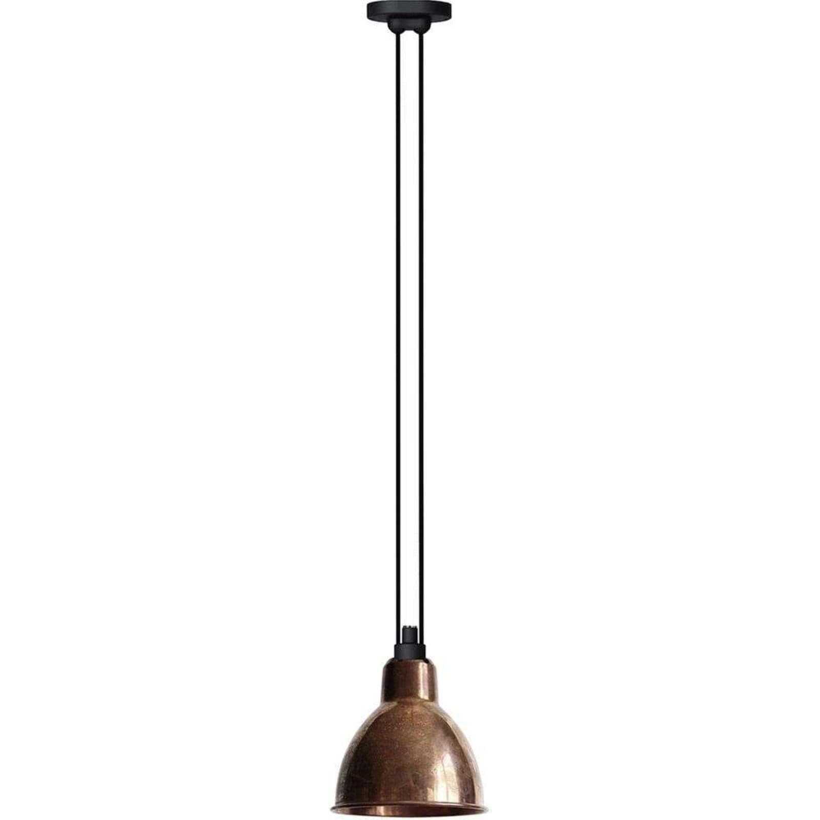 322 L Pendel Round Raw Copper - Lampe Gras - Stue - Metall
