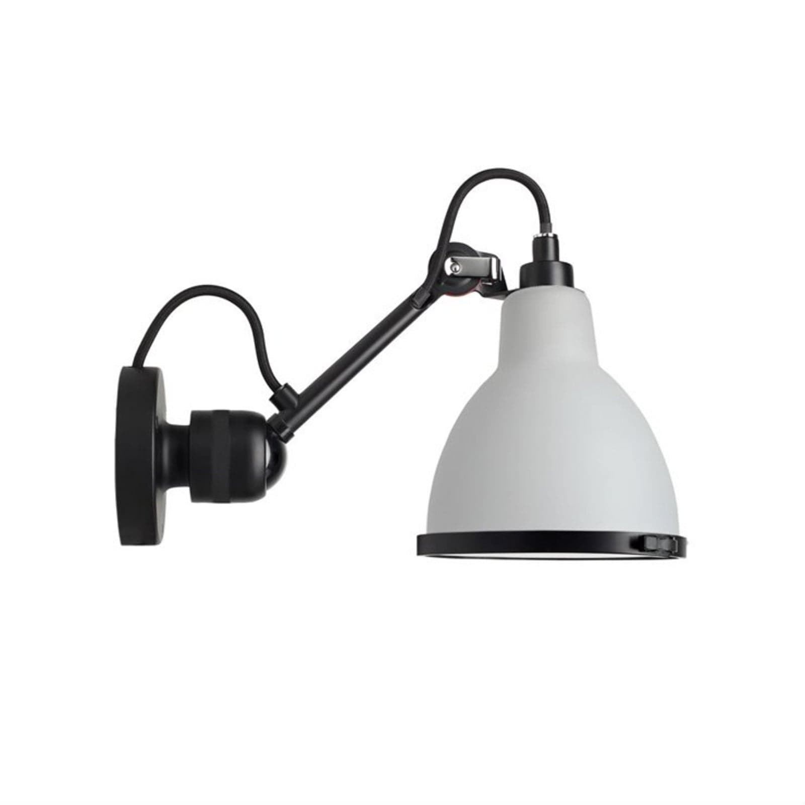 Lampe Gras 304 vegglampe til bad, svart/polykarbonat – DCW - Design - Metall