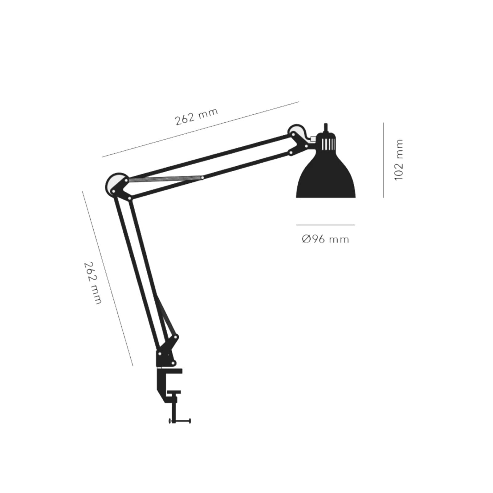 Archi T1 Junior Bordlampe Sea Blue - NORDIC LIVING - Arbeidsrom / kontor - Aluminium