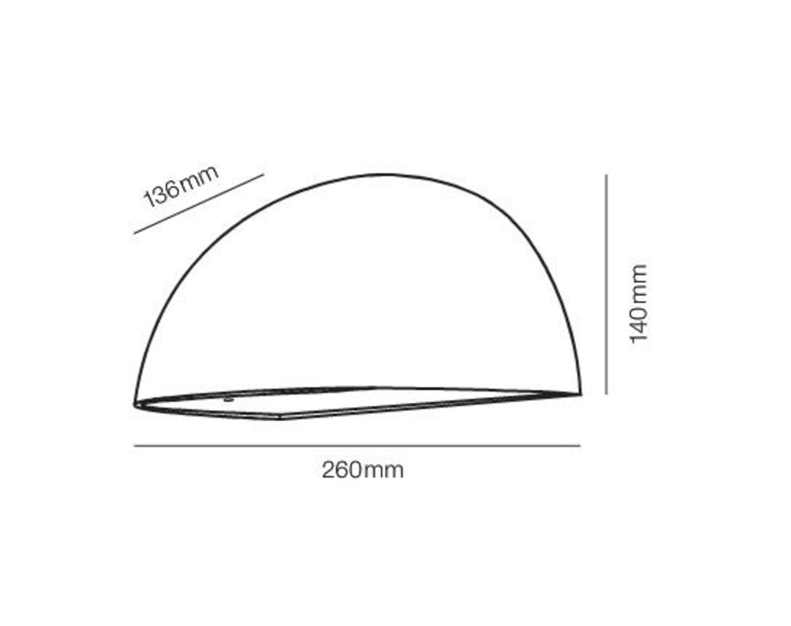 Rørhat Utendørs Vegglampe 40W E14 Galvanisert - LIGHT-POINT - Terrasse - Metall