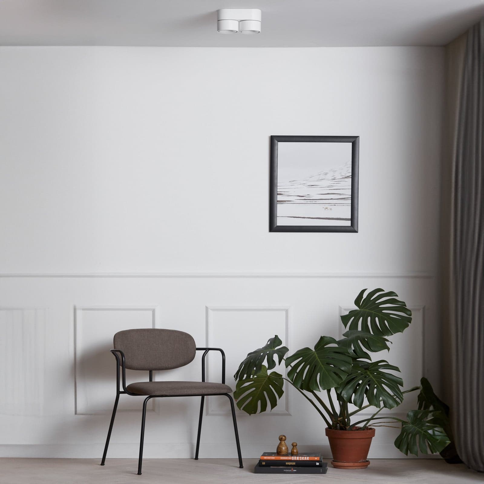 Aim Double Spot White - Loom Design - Stue - Moderne - Metall - Rund