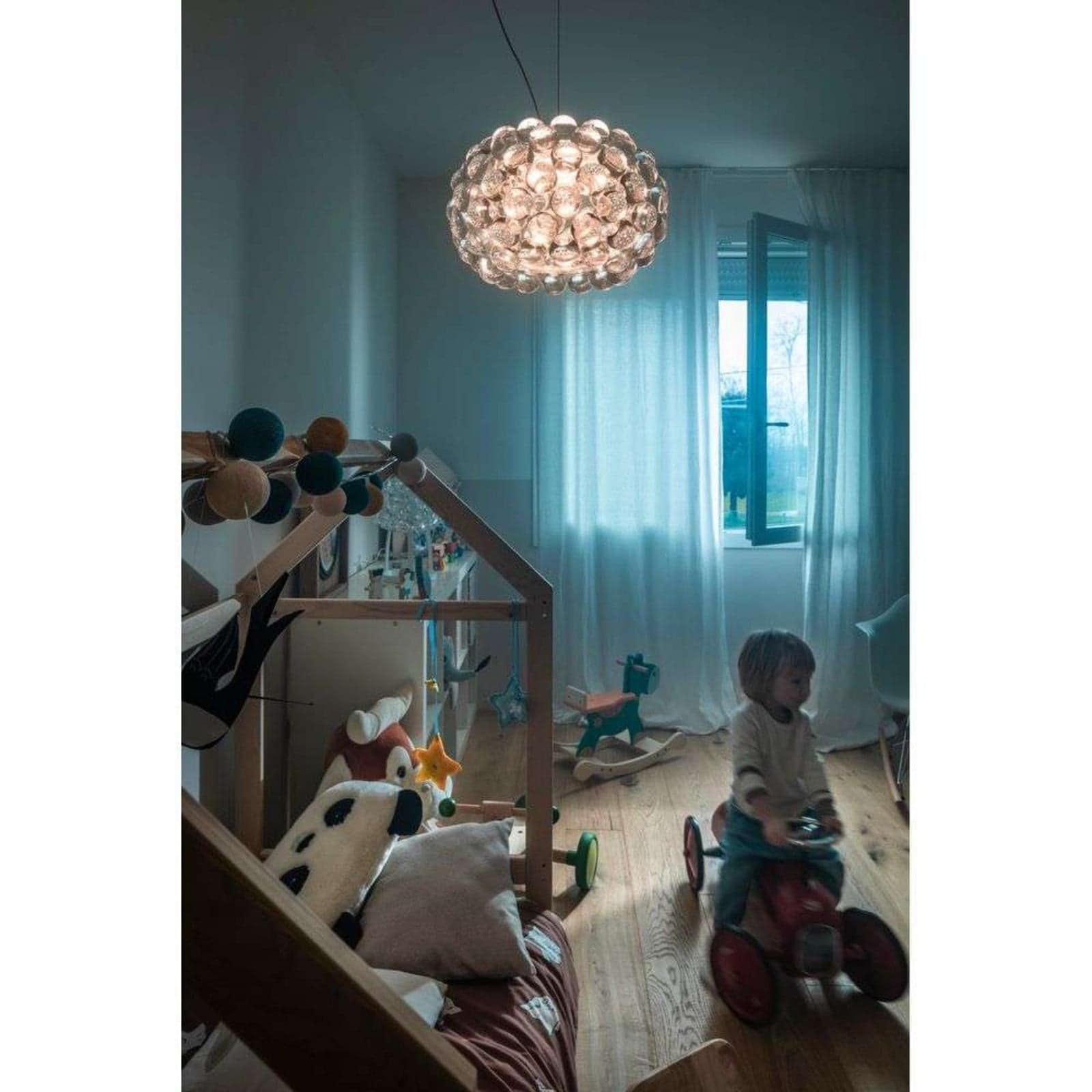 Caboche Plus Piccola LED-pendellampe, klar - Foscarini - Spisestue - Glass