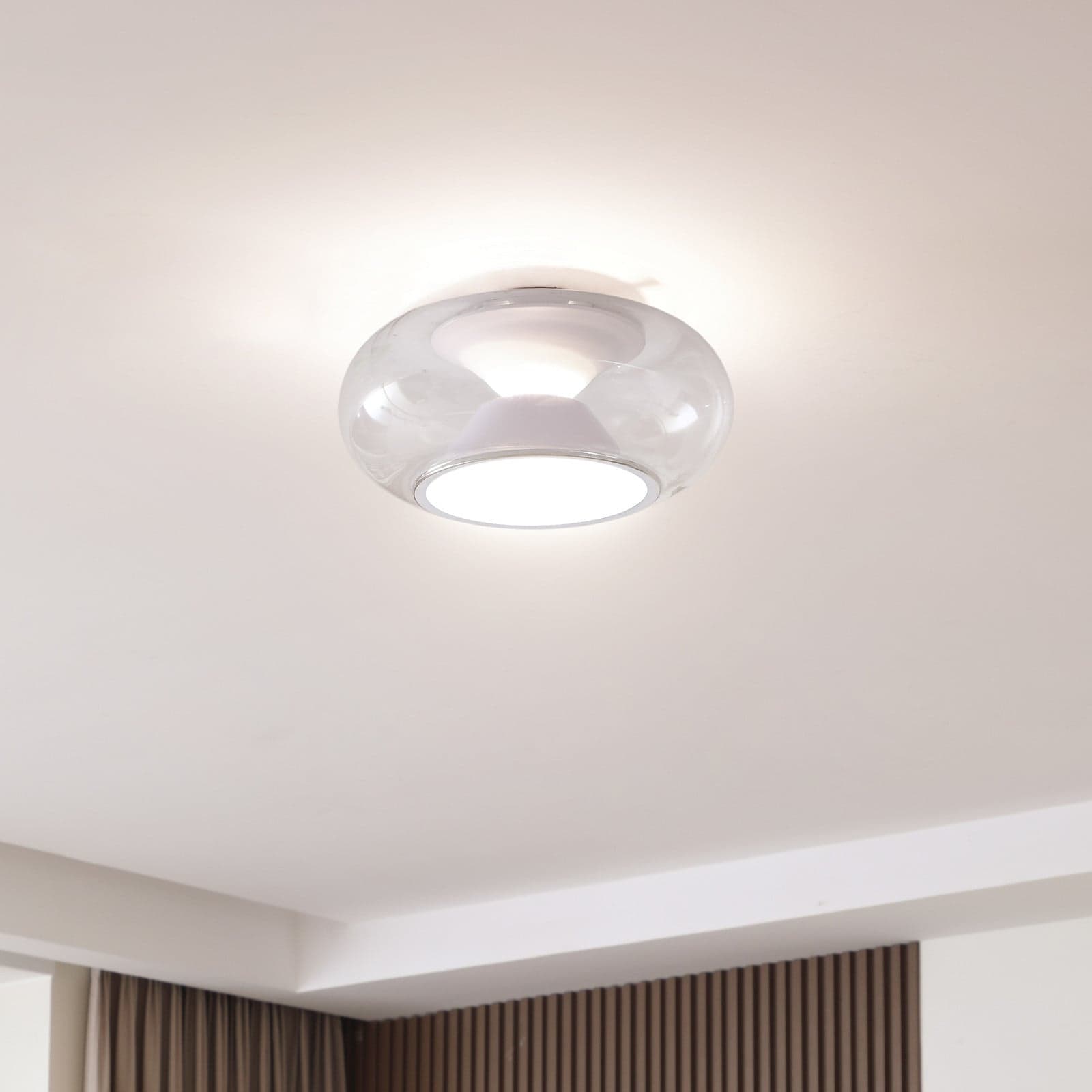 Orasa LED Taklampe Hvit/Klar - Lucande - Entré - Moderne - Glass - Med en lyskilde
