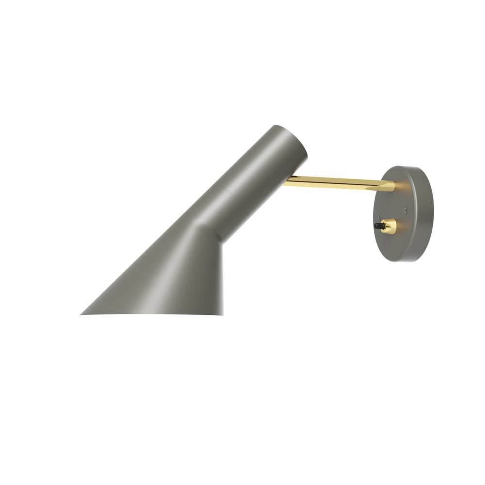 AJ Vegglampe HW w/Switch Brass/Warm Grey - Louis Poulsen - Stue - Metall