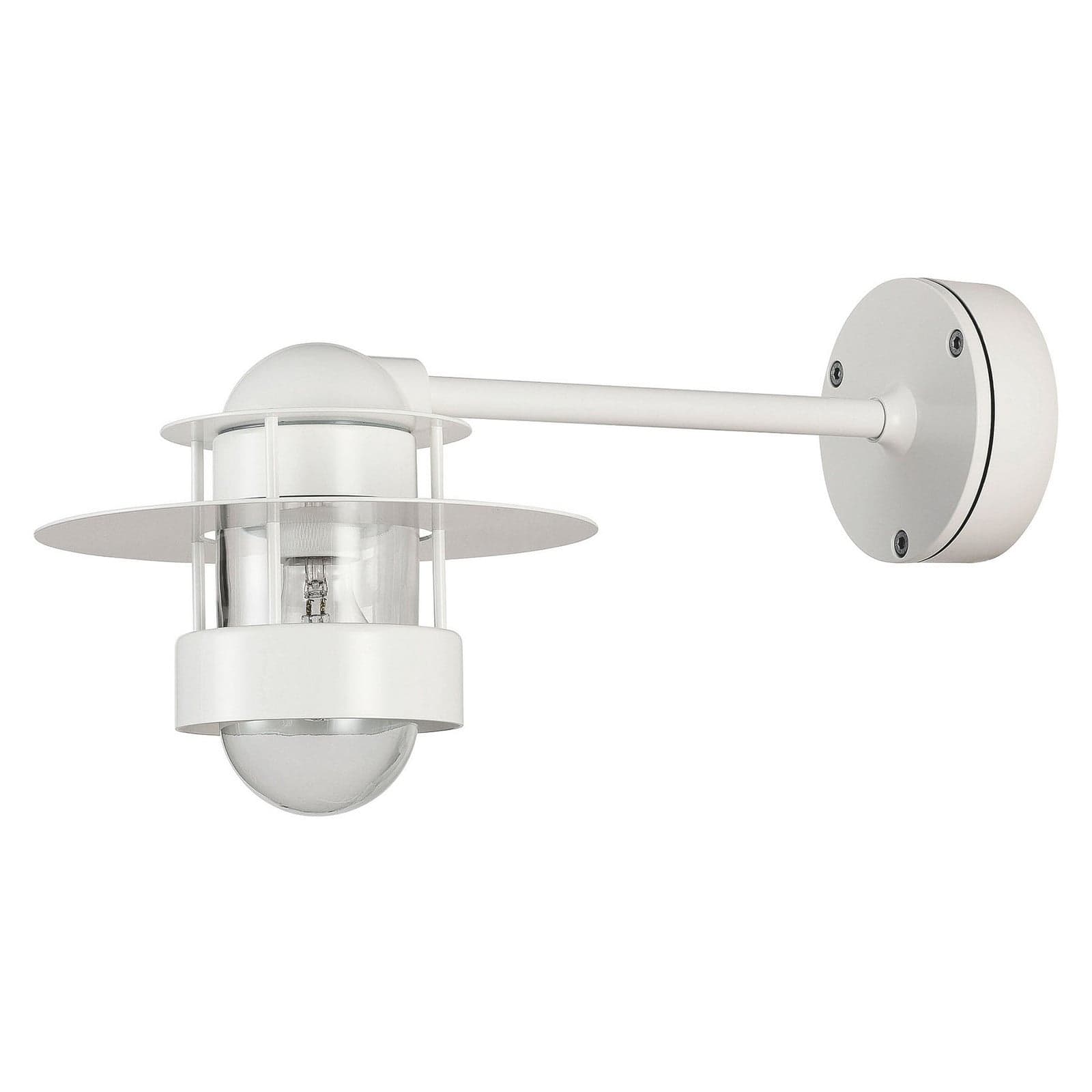 Albertslund Vegglampe Hvit Lang E27 - Louis Poulsen - Design - Metall - Med en lyskilde