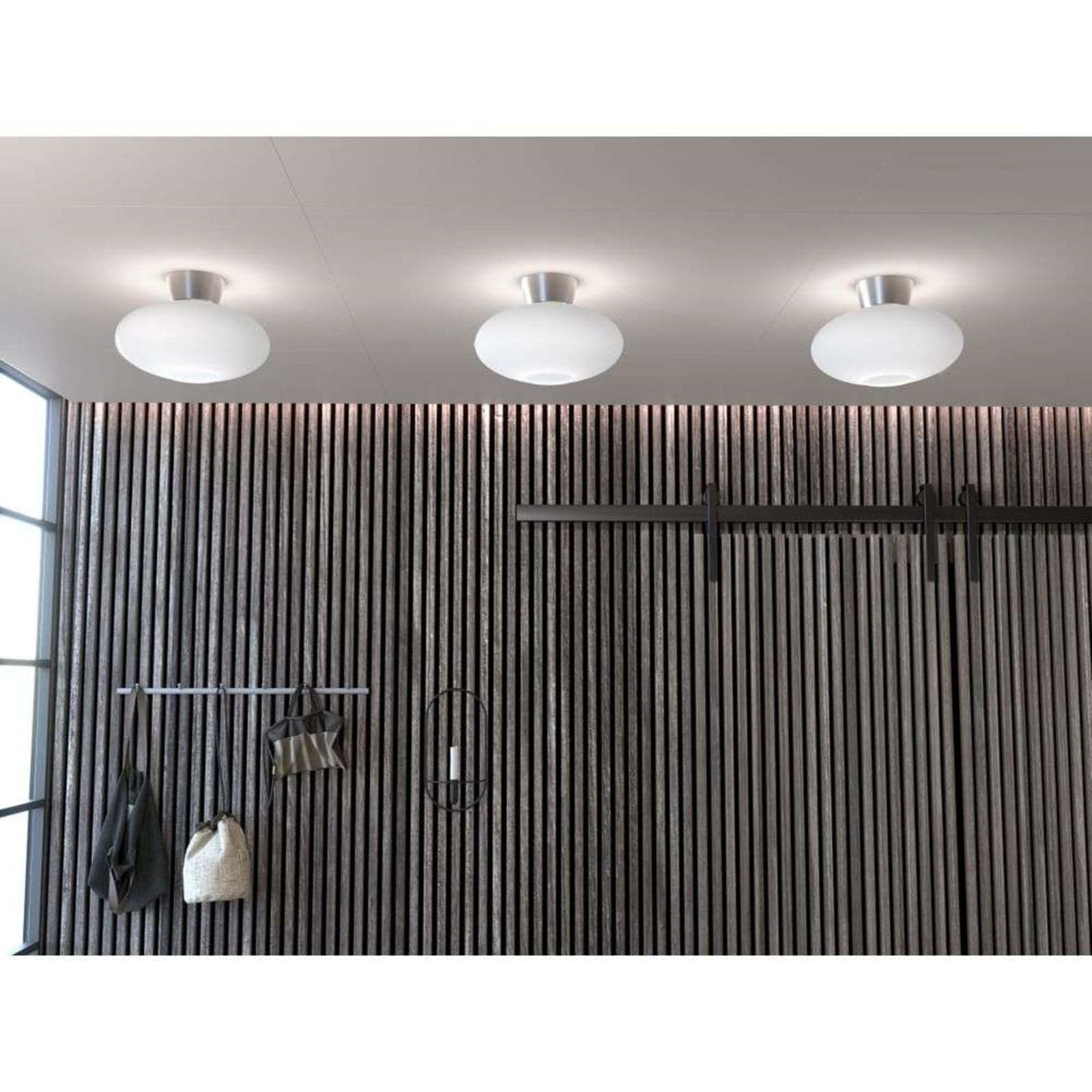 Bullo Taklampe XL Ø38 Aluminium/Opal - Belid - Stue - Metall