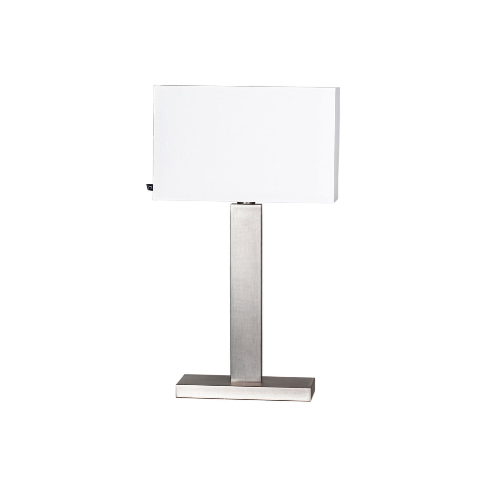 Prime bordlampe H69 børstet stål/hvit – By Rydéns - Stue - Moderne - Metall - Med skjerm