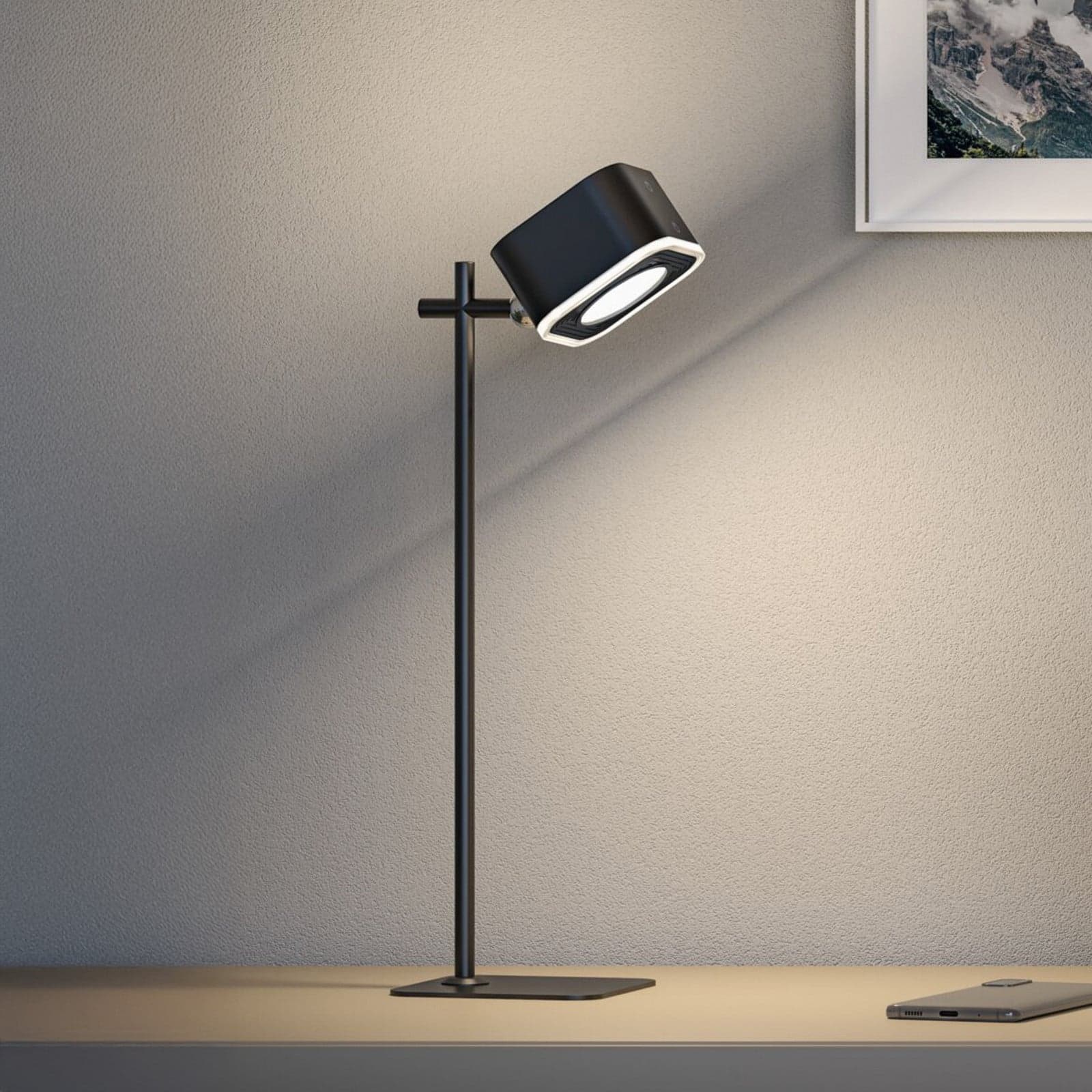 Varia Portable bordlampe svart - Paulmann - Stue - Moderne - Plast - Med flere lyskilder