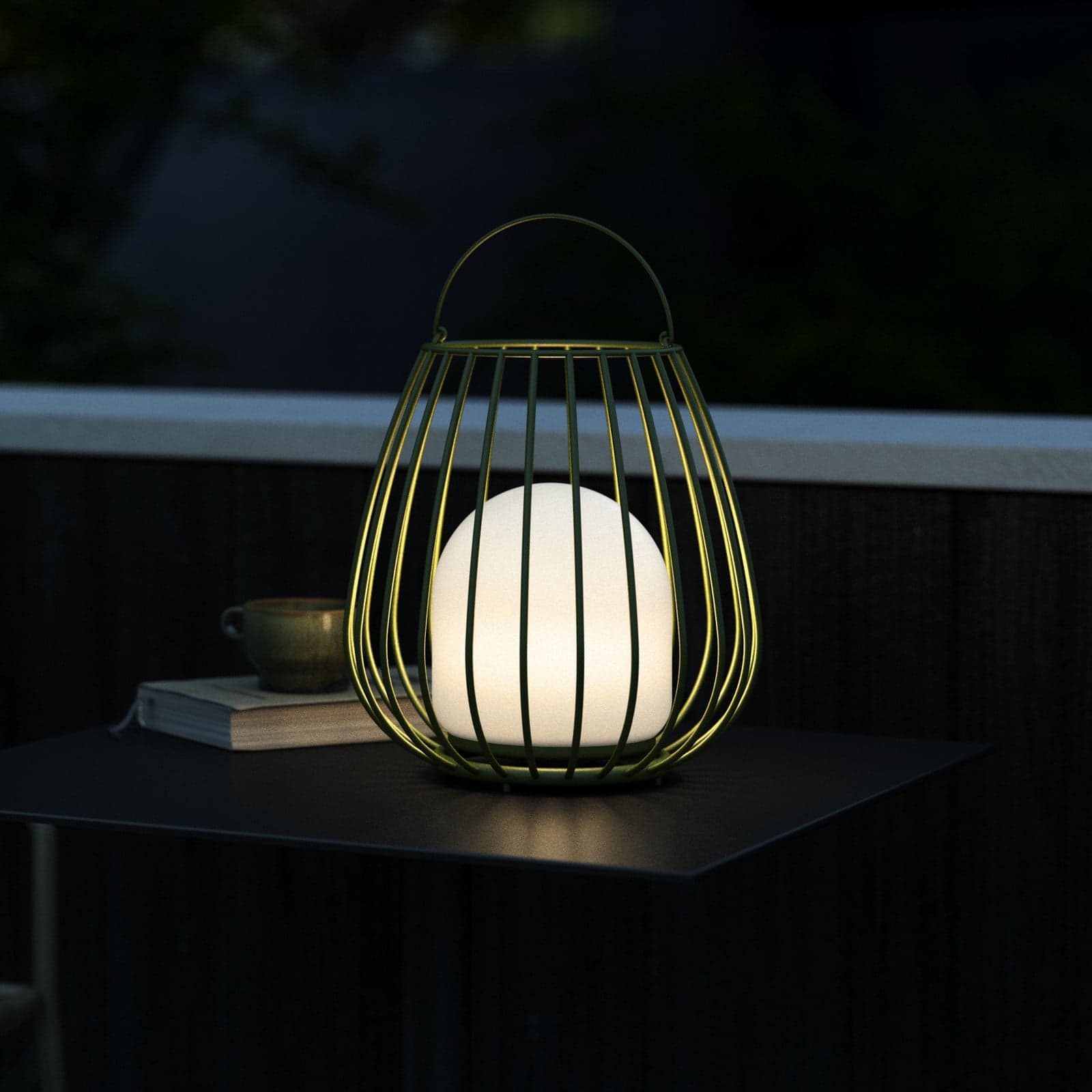 Jim Portable Utendørslampe Olive - Nordlux Jim To-Go - Moderne - Metall - Med skjerm