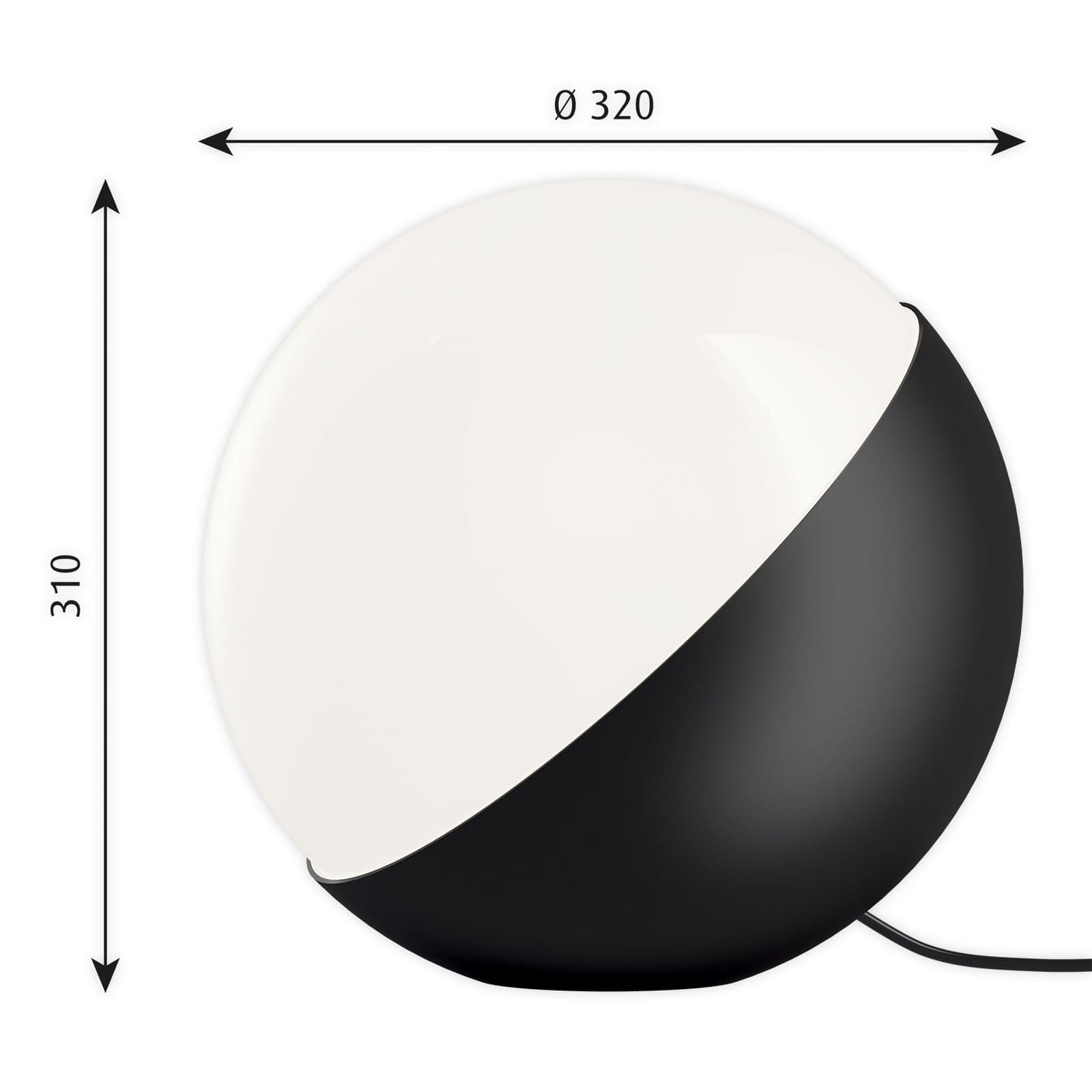 VL Studio bordlampe, Ø 32 cm, svart, dimbar - Louis Poulsen - Stue - Design - Metall