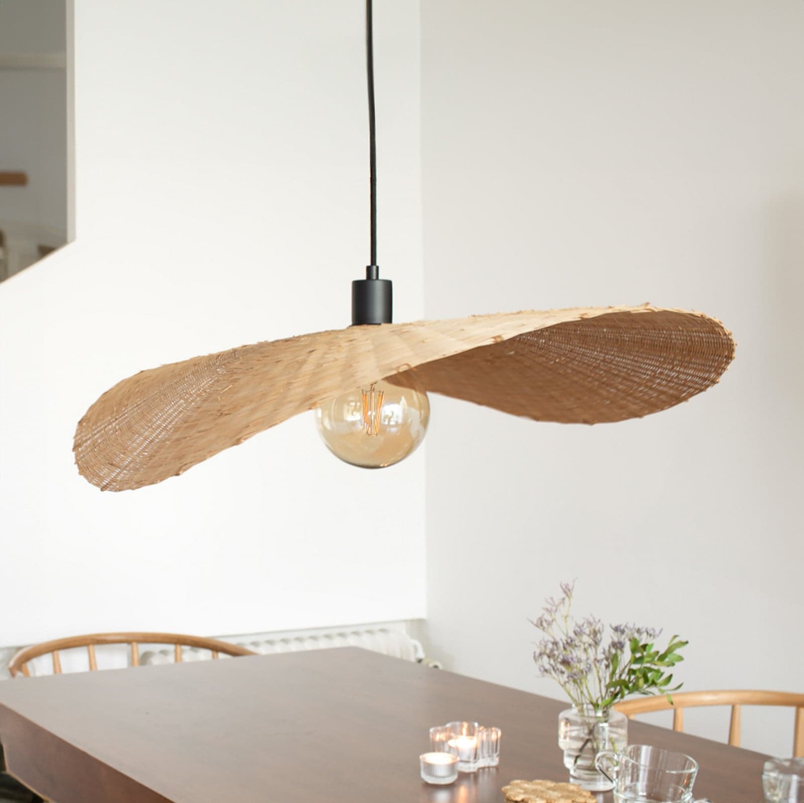 Rayo pendellampe Natural - Markslöjd - Stue - Boho - Bambus - Med en lyskilde