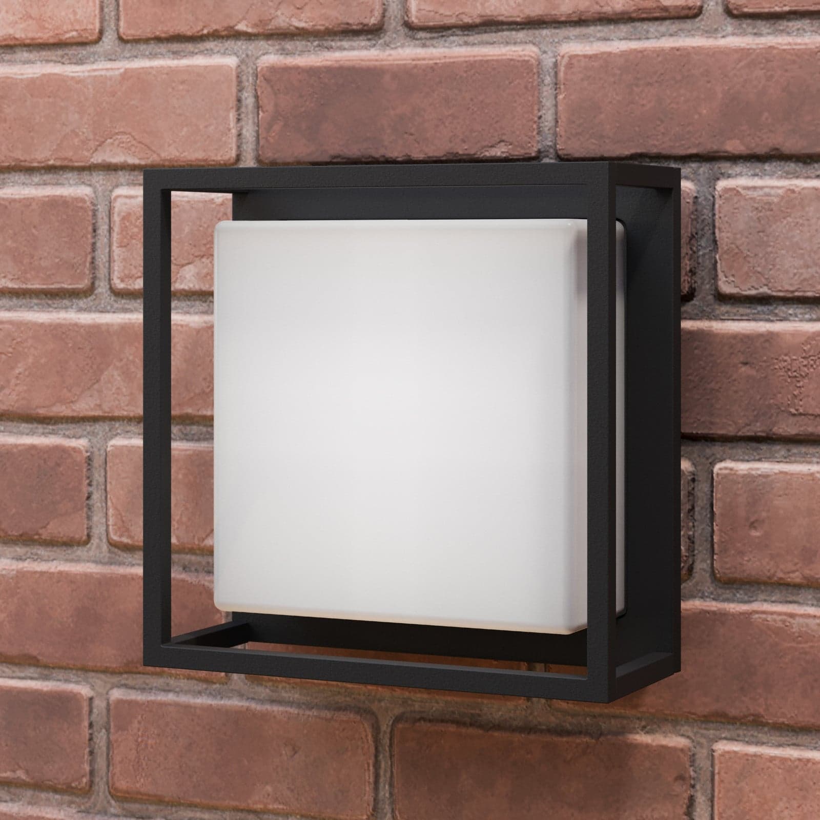 Kuga Utendørs Vegglampe Graphite - Lucande Ilirian - Balkong - Moderne - Aluminium - Kantet