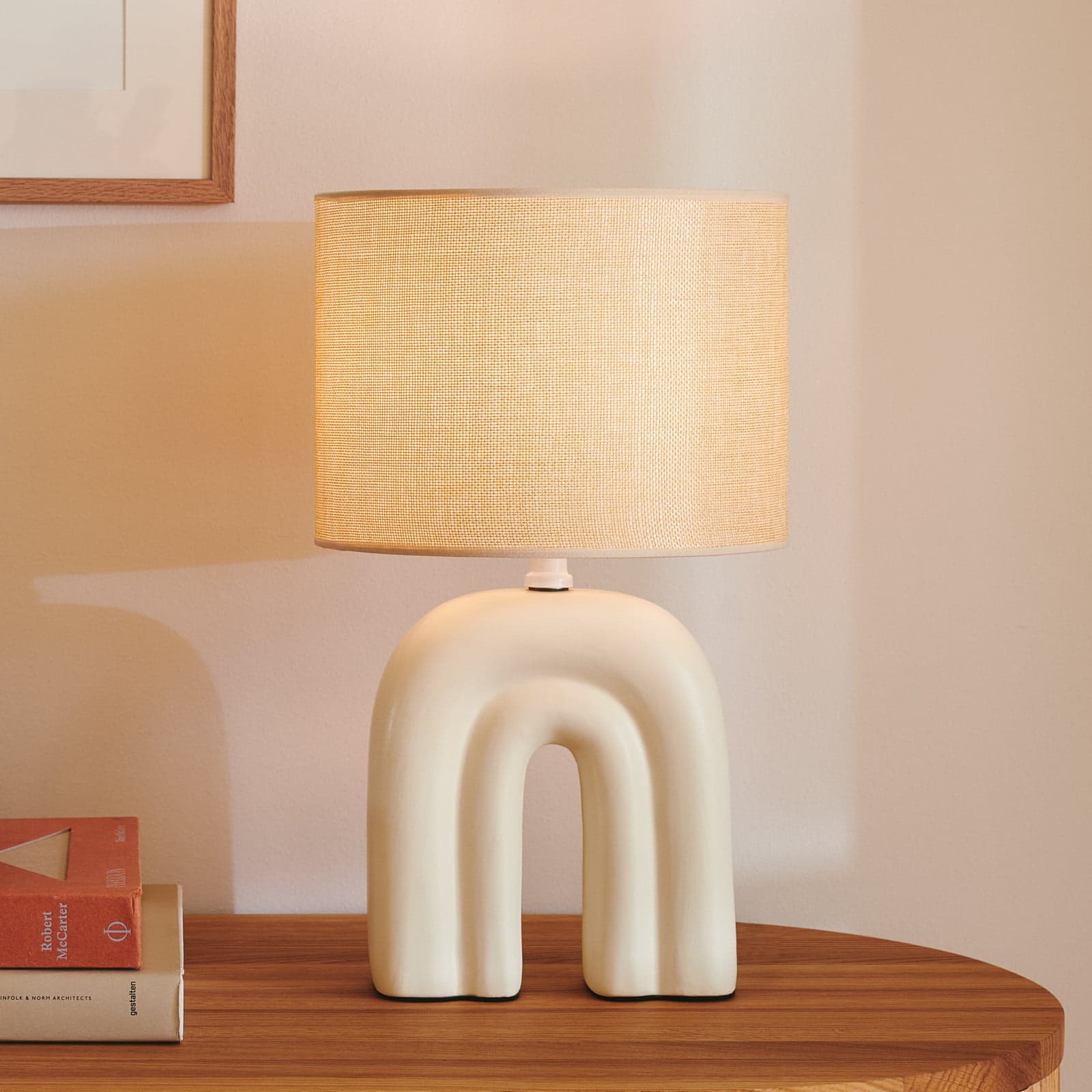 Haze Bordlampe Beige - Nordlux - Stue - Keramikk - Med en lyskilde