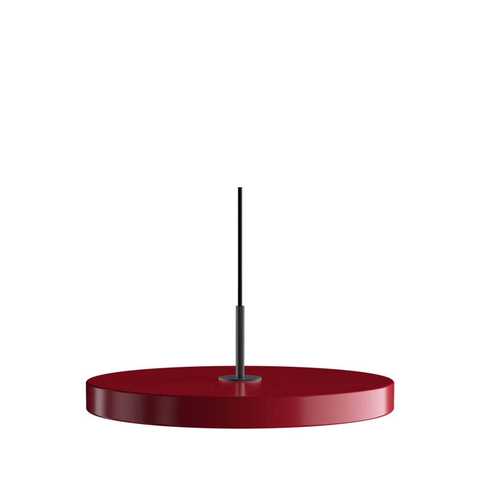 Asteria Plus Pendel Medium Ruby Red/Black Top - UMAGE - Stue - Metall